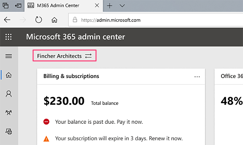 New organization switcher for partners of record, Azure B2B admins